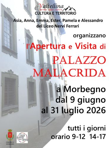 Apertura palazzo Malacrida
