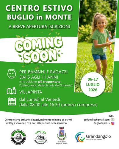 Campi estivi Buglio in Monte