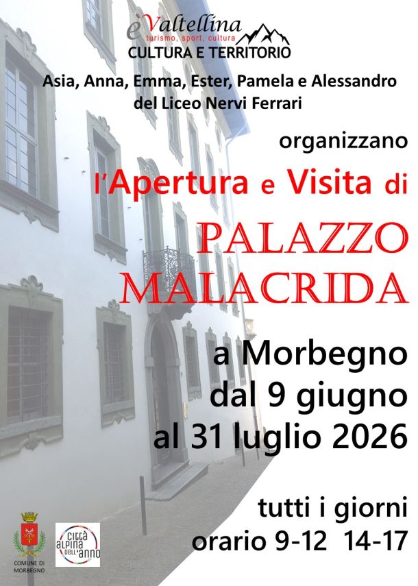 Apertura palazzo Malacrida