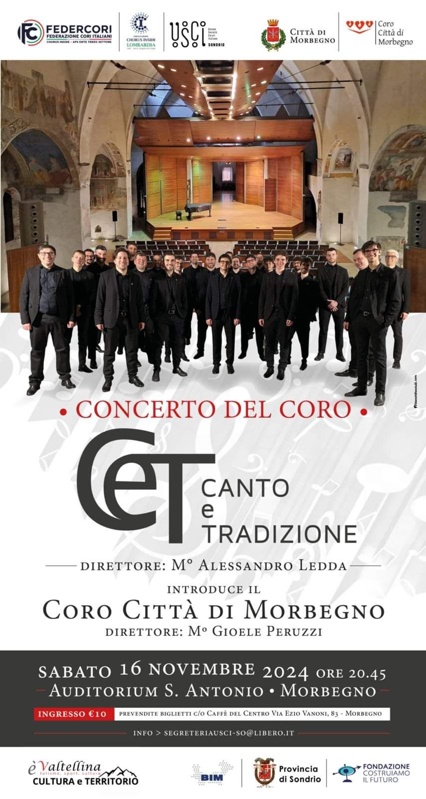 Concerto corale con Canto e Tradizione e Coro Città di Morbegno