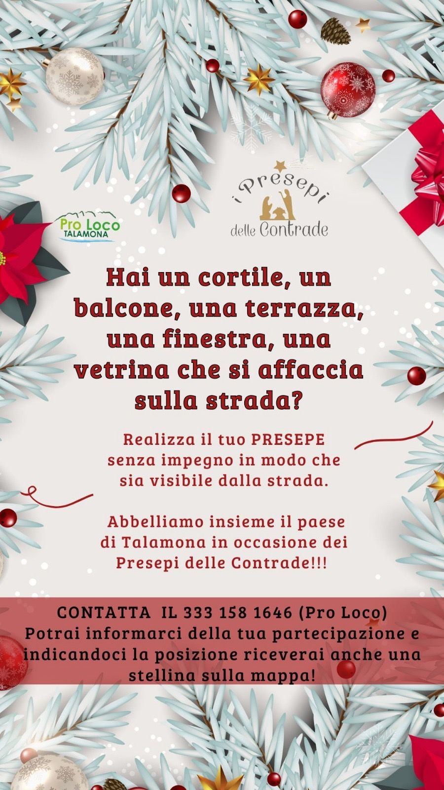 Allestimento dei presepi a Talamona