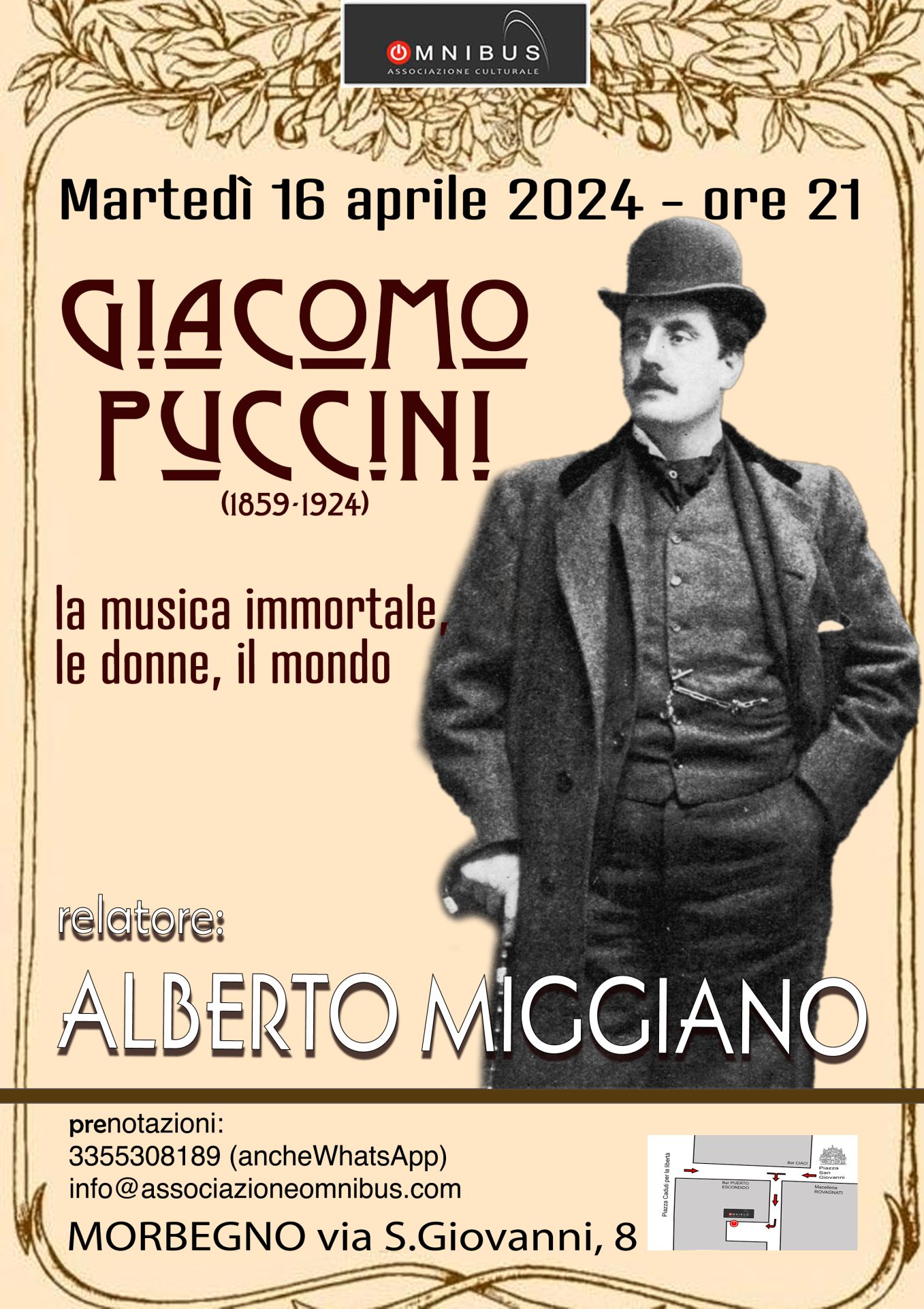Incontro omnibus su Giacomo Puccini