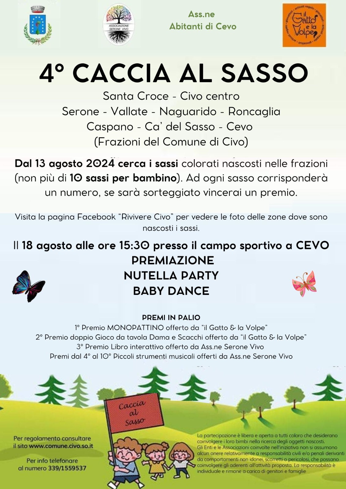 caccia al sasso civo