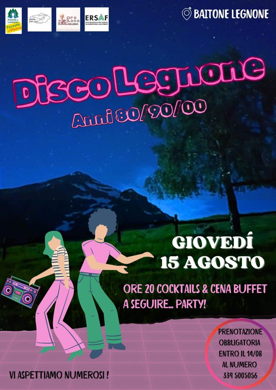 serata di musica al Rifugio Legnone