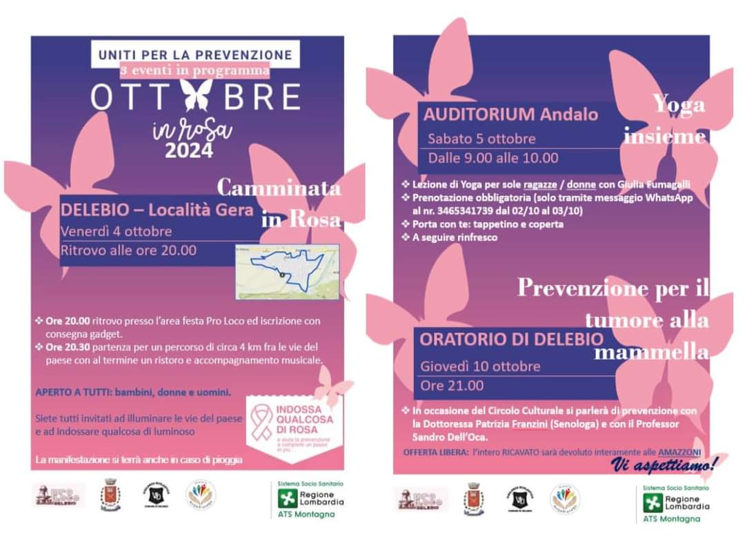 Ottobre in rosa a Delebio