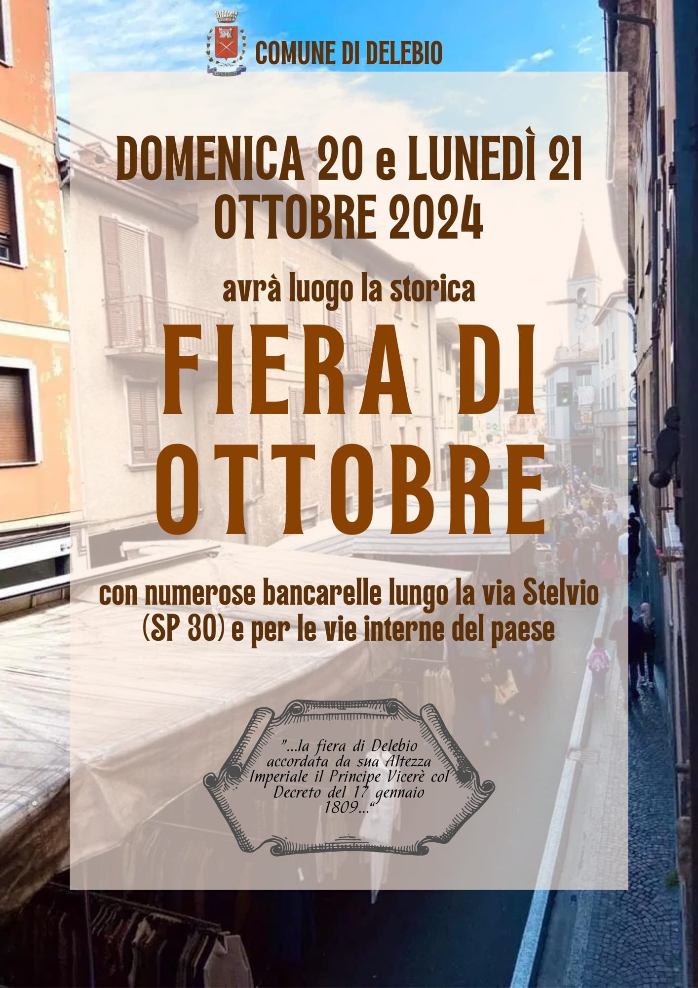 Storica fiera d'ottobre a Delebio