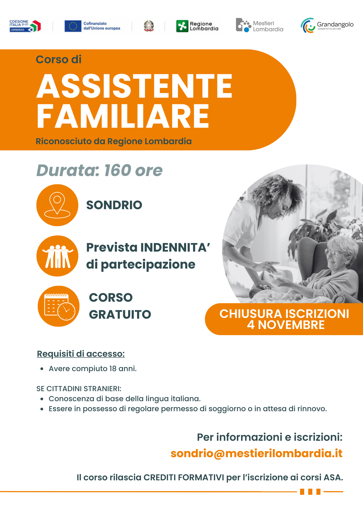 corso per assistente familiare