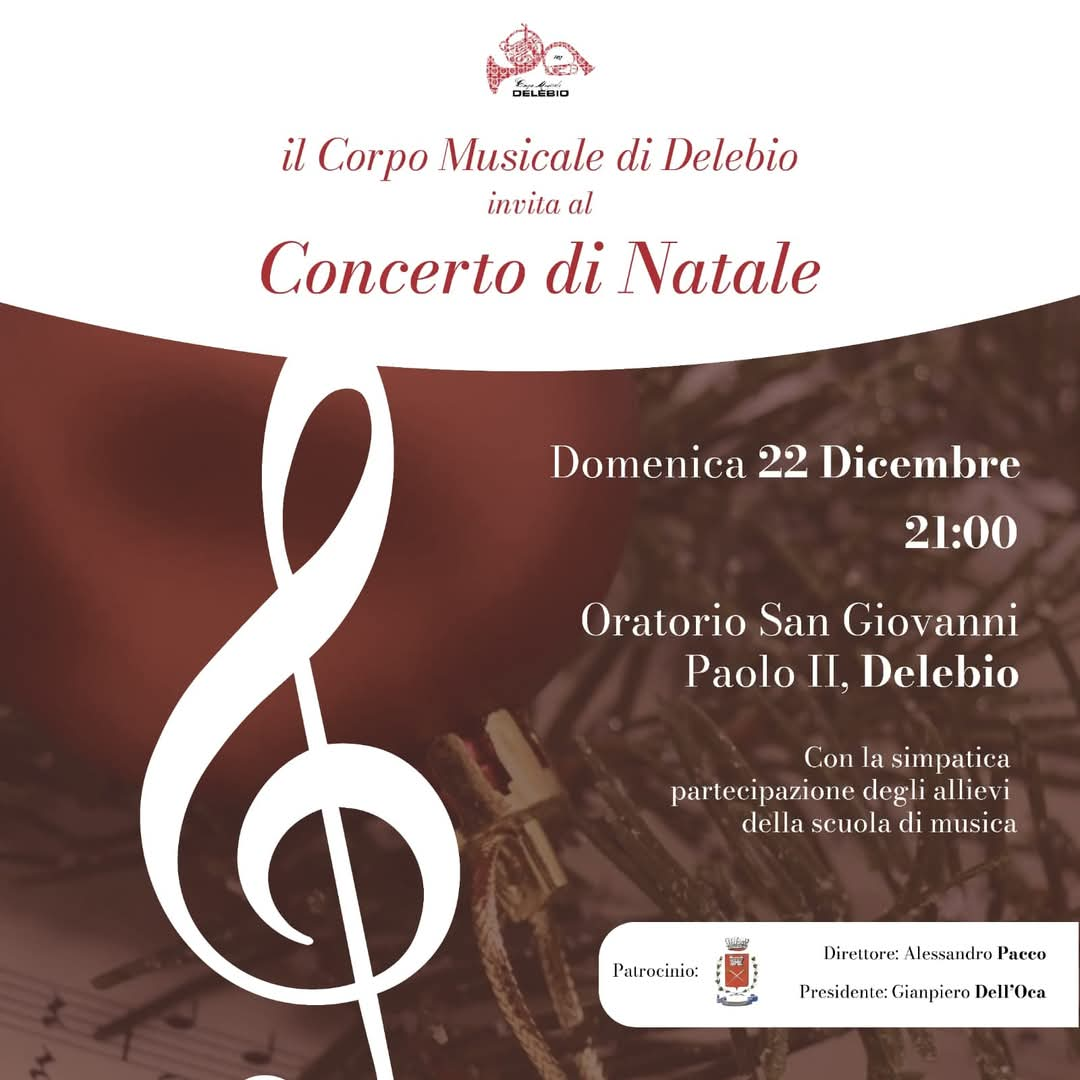 Concerto di Natale del Corpo musicale di Delebio