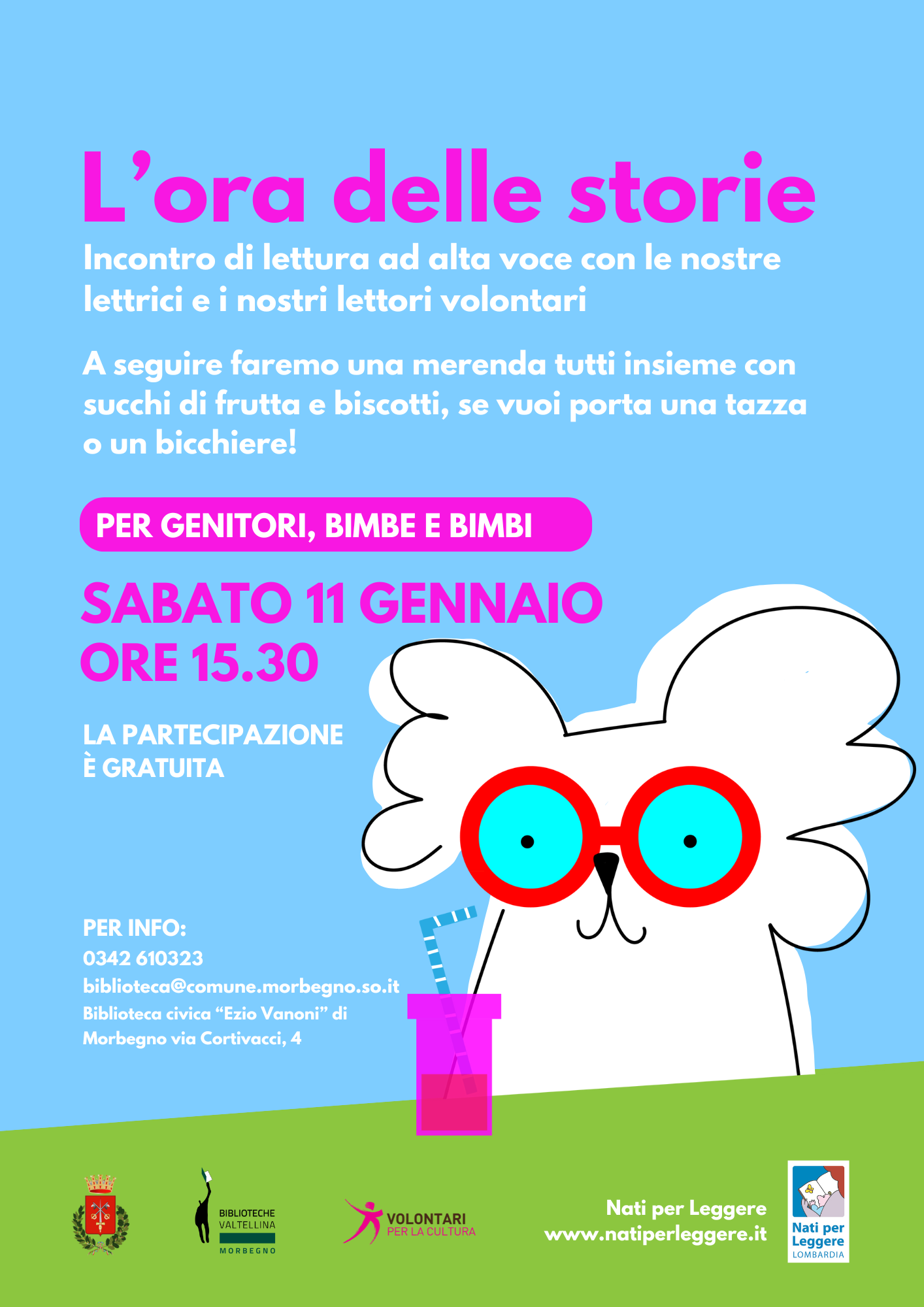 Incontro di lettura ad alta voce per adulti e bambini