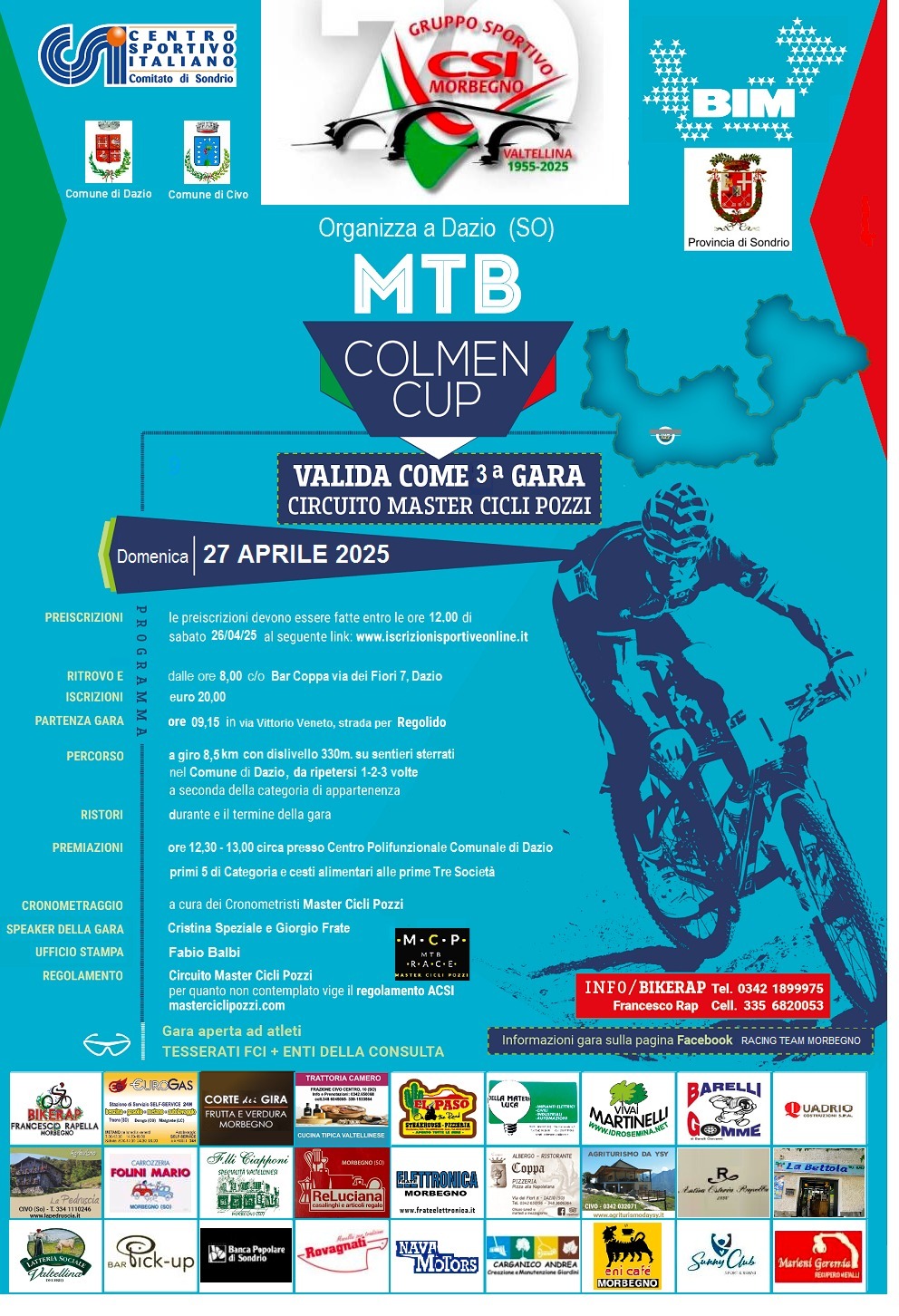 Gara di Mountain bike sulla Colmine