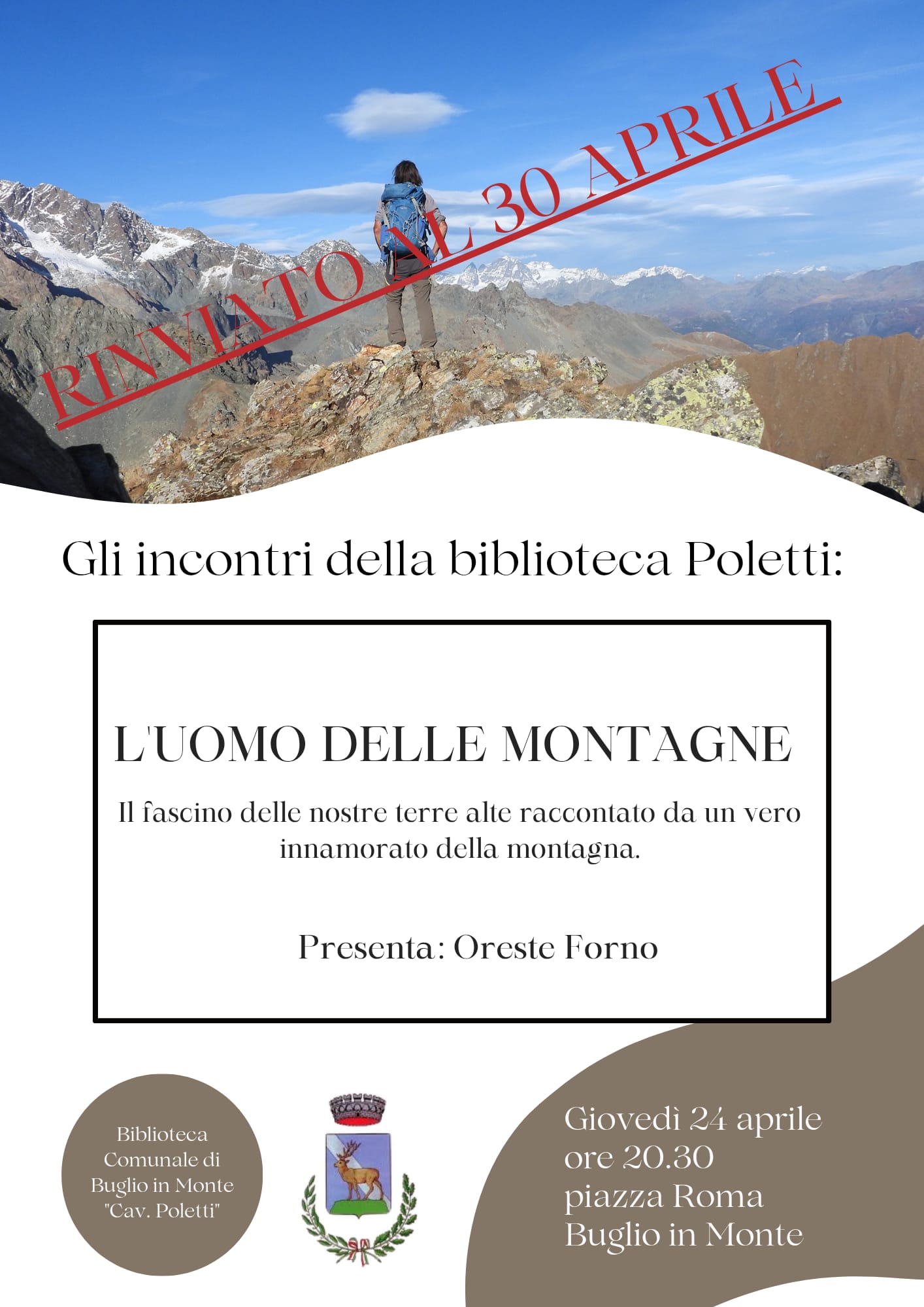 presentazione del libro l'uomo della montagna