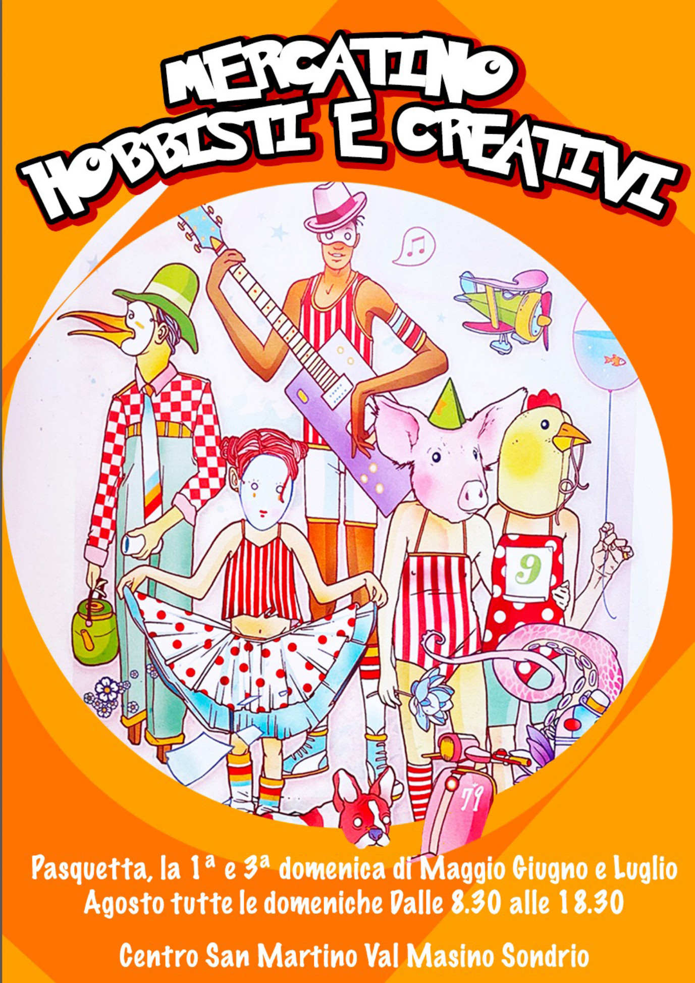 Mercatino di hobbisti e creativi