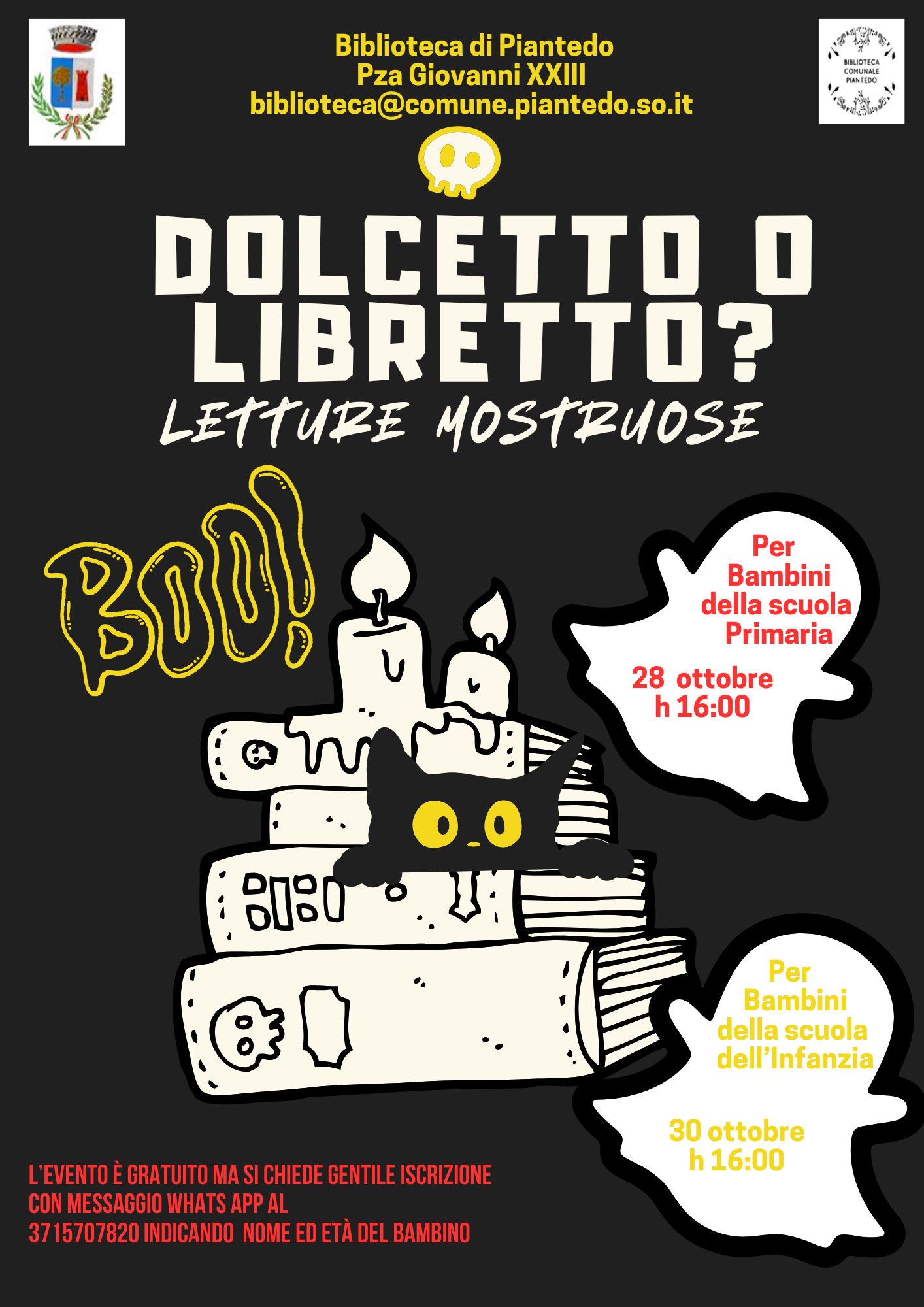 Letture mostruose per bambini in biblioteca