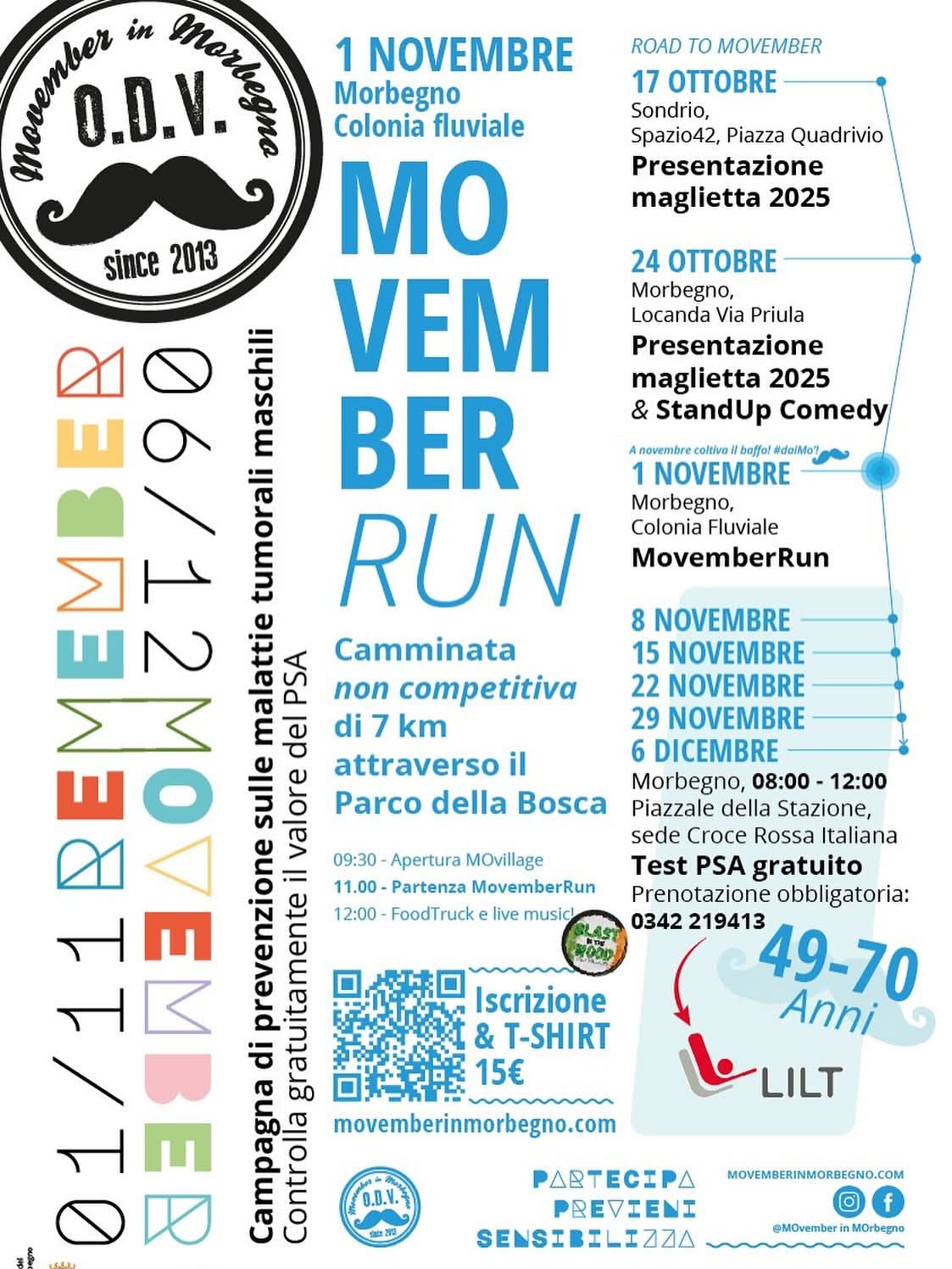 camminata non competitiva di 7 Km nel Parco della Bosca