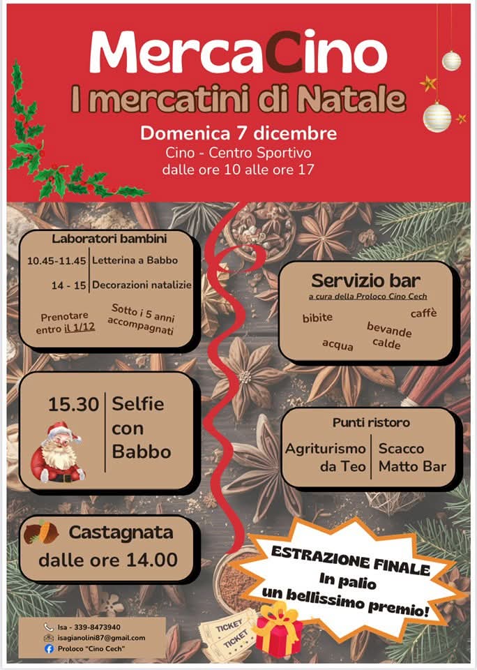 Mercatino di Natale a Cino