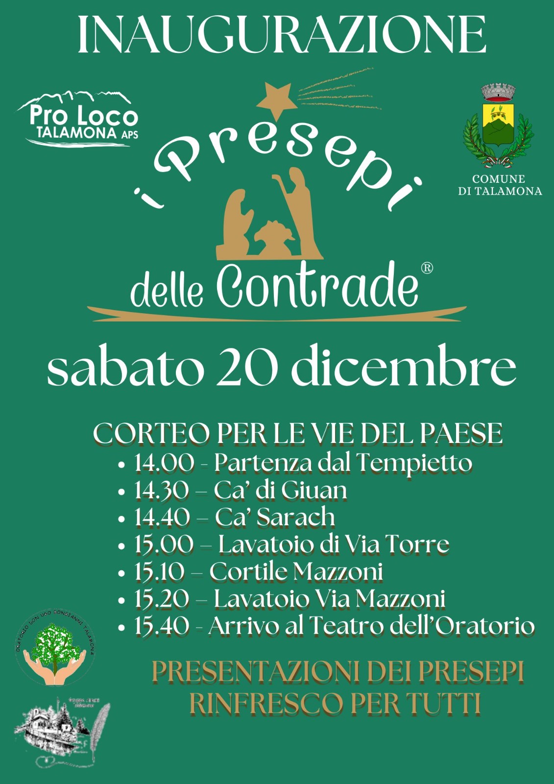 Inaugurazione Presepi di Talamona