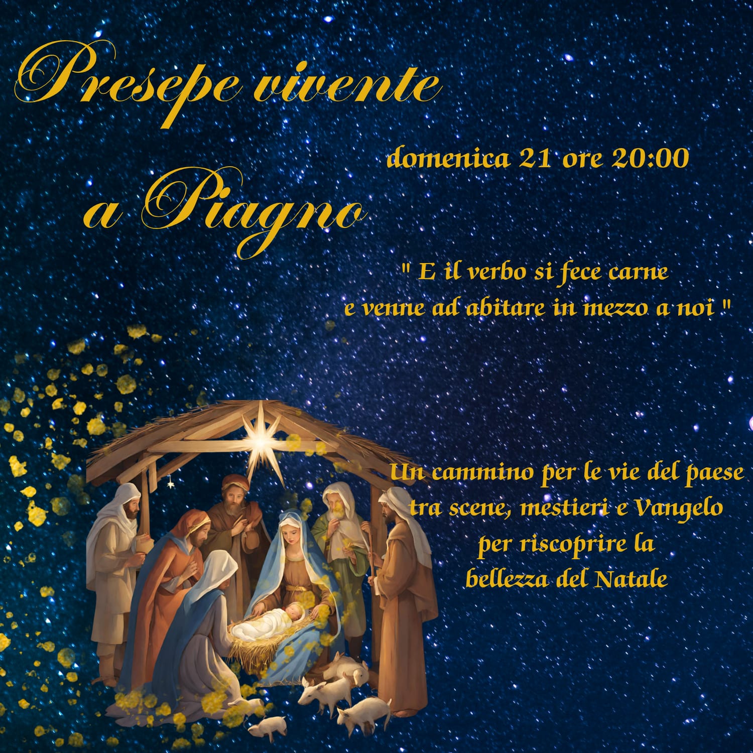 Presepe vivente a Piagno