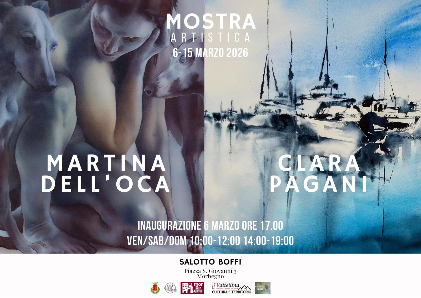 Mostra artistica al salotto Boffi di Morbegno