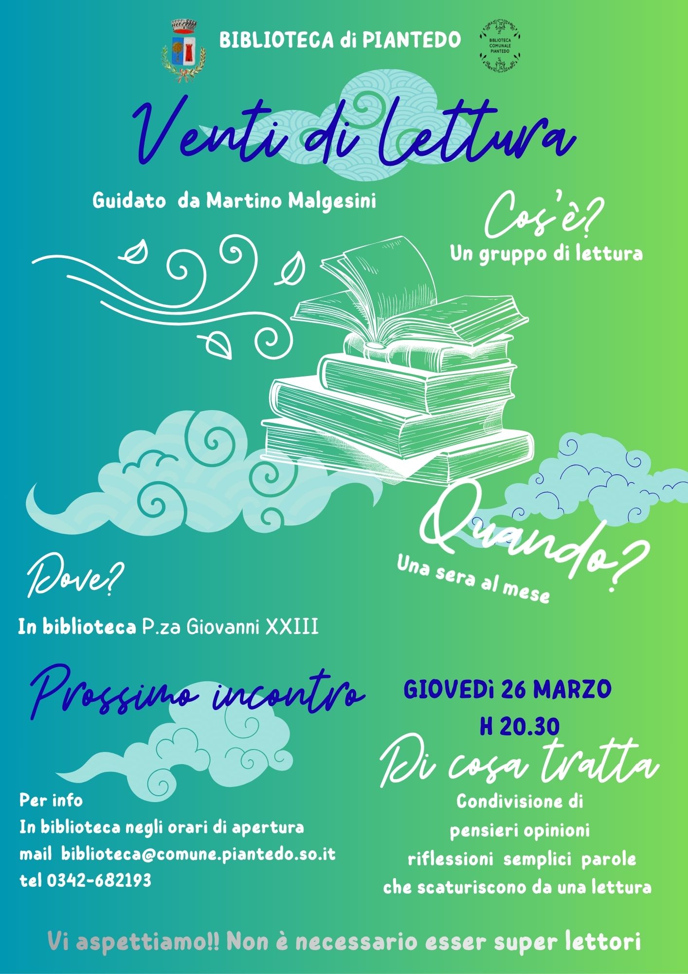 Gruppo di lettura in biblioteca