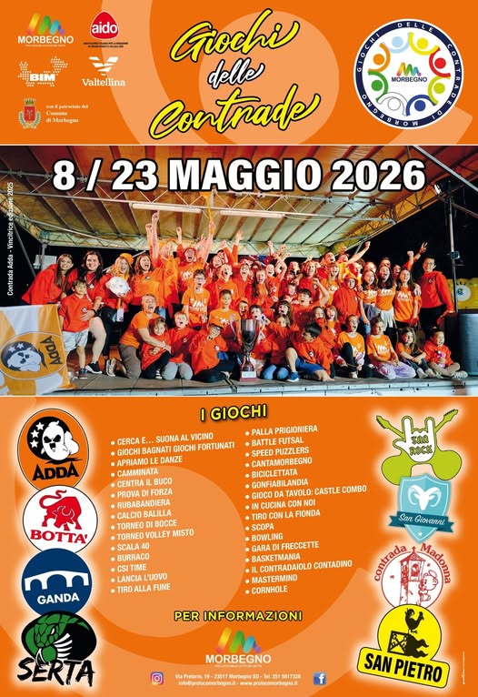 Giochi delle contrade a Morbegno