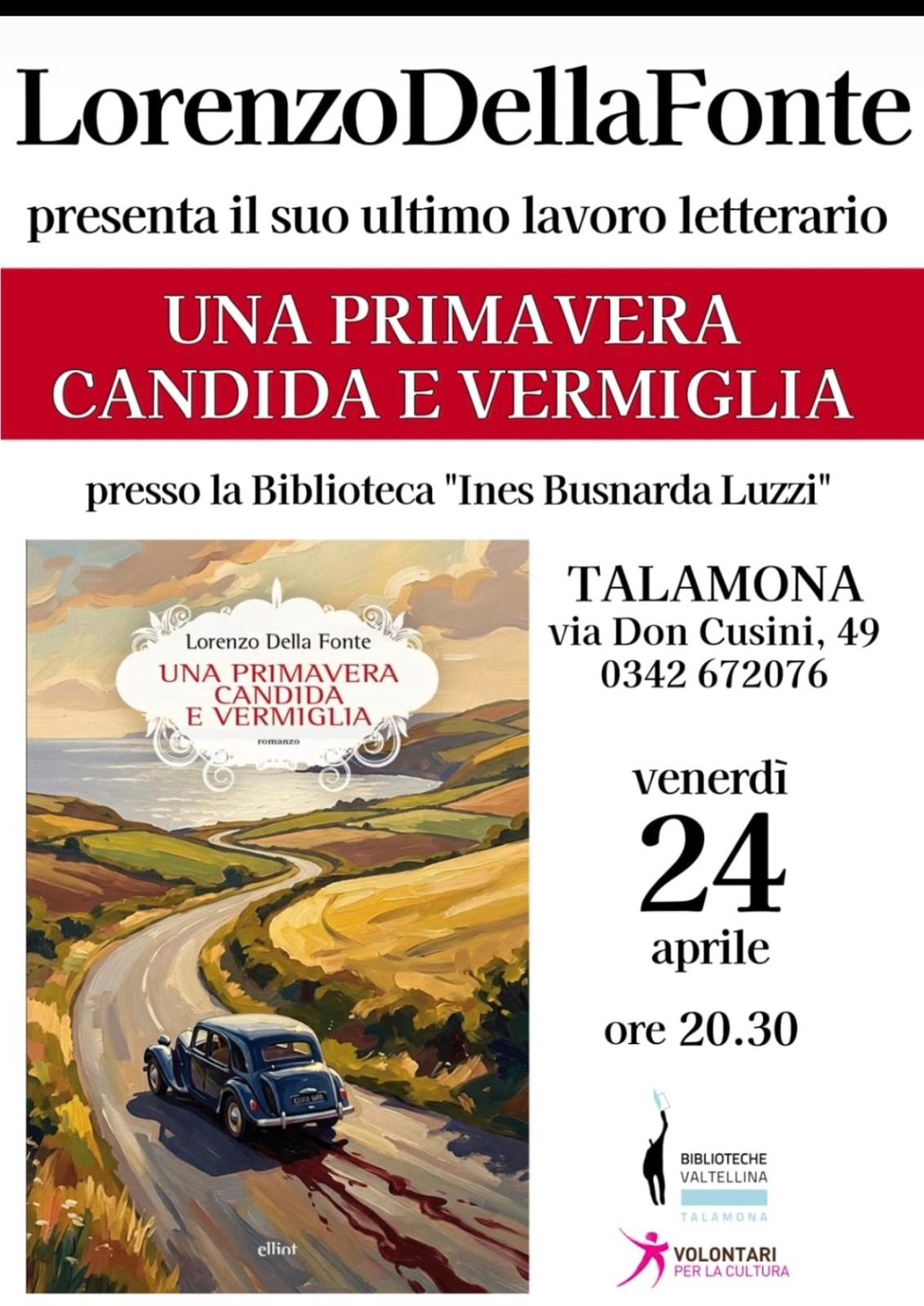 Lorenzo Della Fonte presenta il suo ultimo lavoro letterario