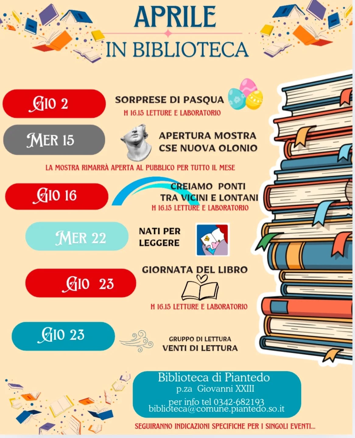 Aprile in biblioteca