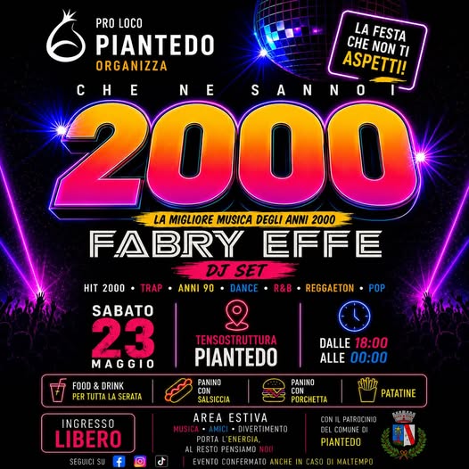 Musica anni 2000 in tensostruttura a Piantedo