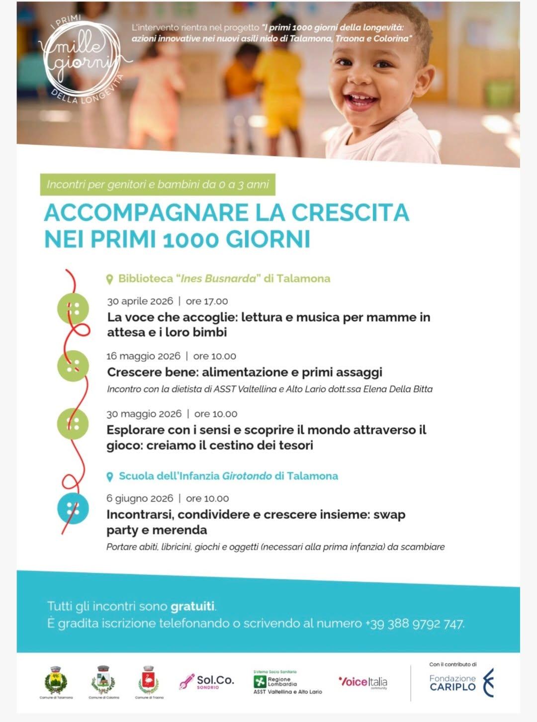 Incontri per genitori 0-3 anni
