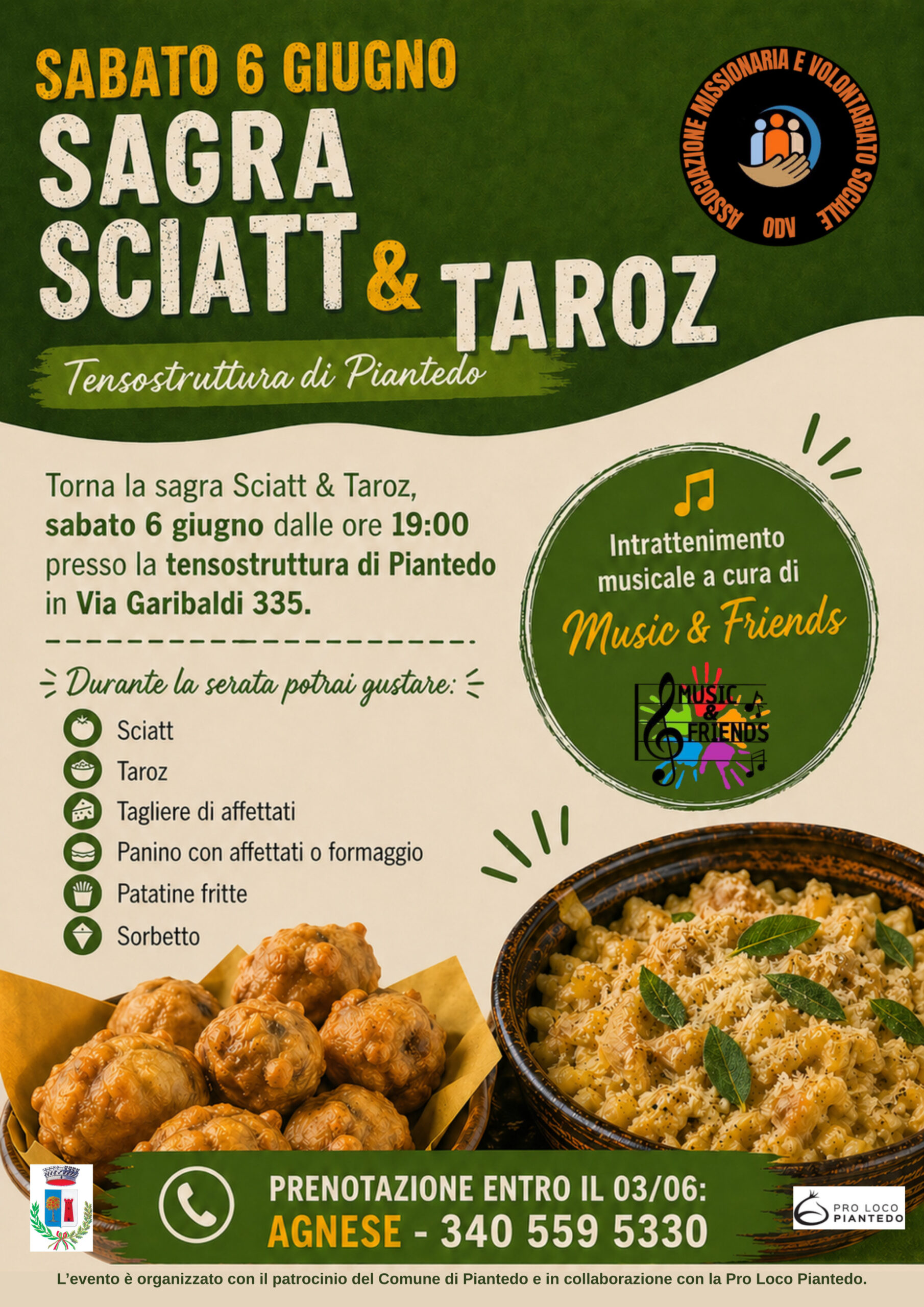 Sagra sciatt e taroz