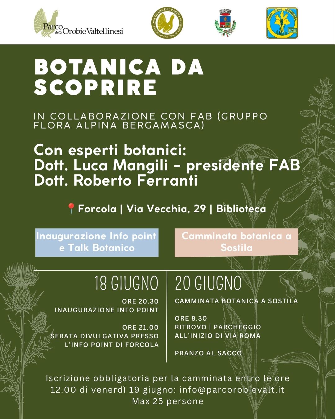 Serata divulgativa sulla botanica