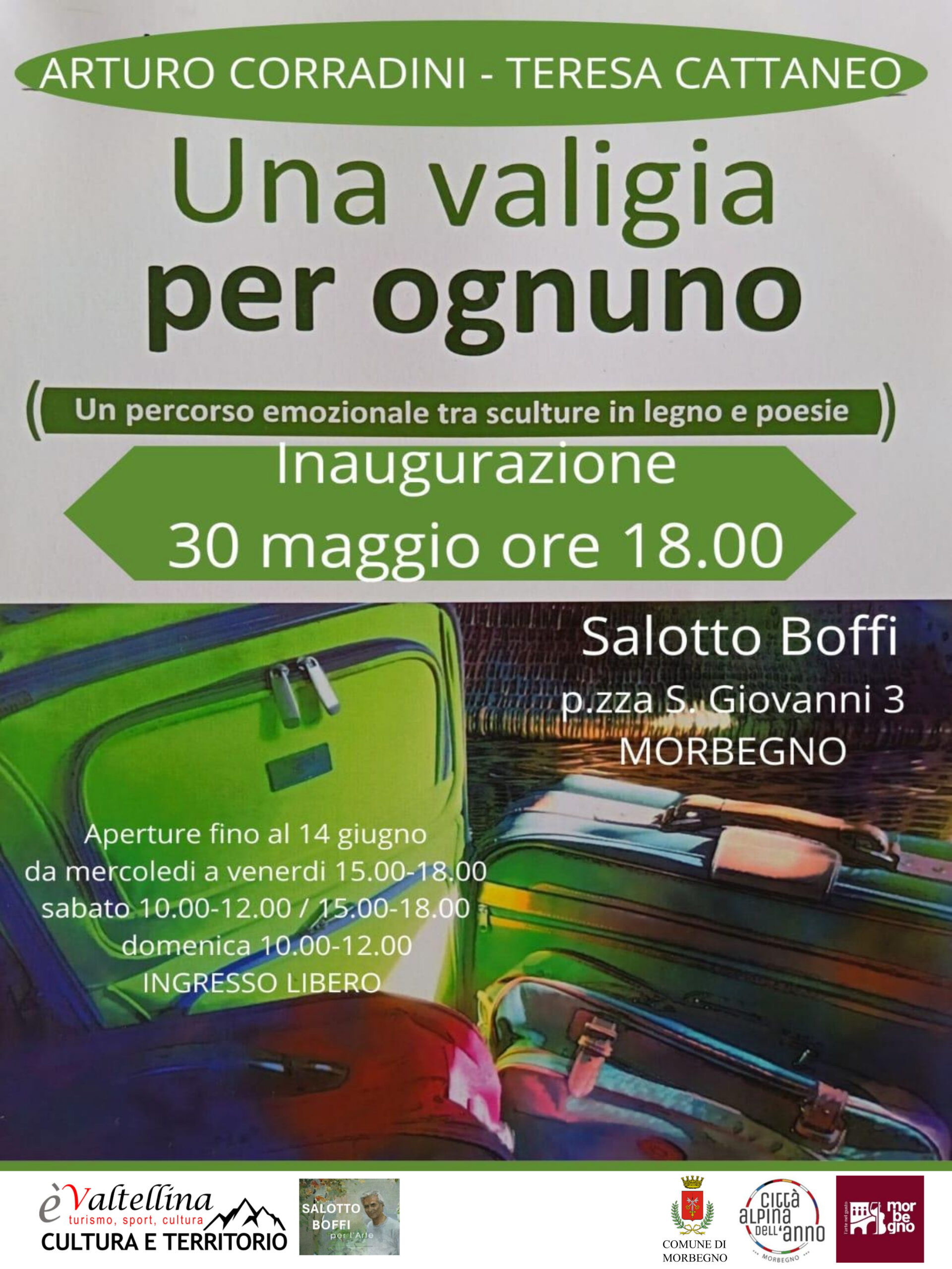 Mostra di sculture in legno e poesie