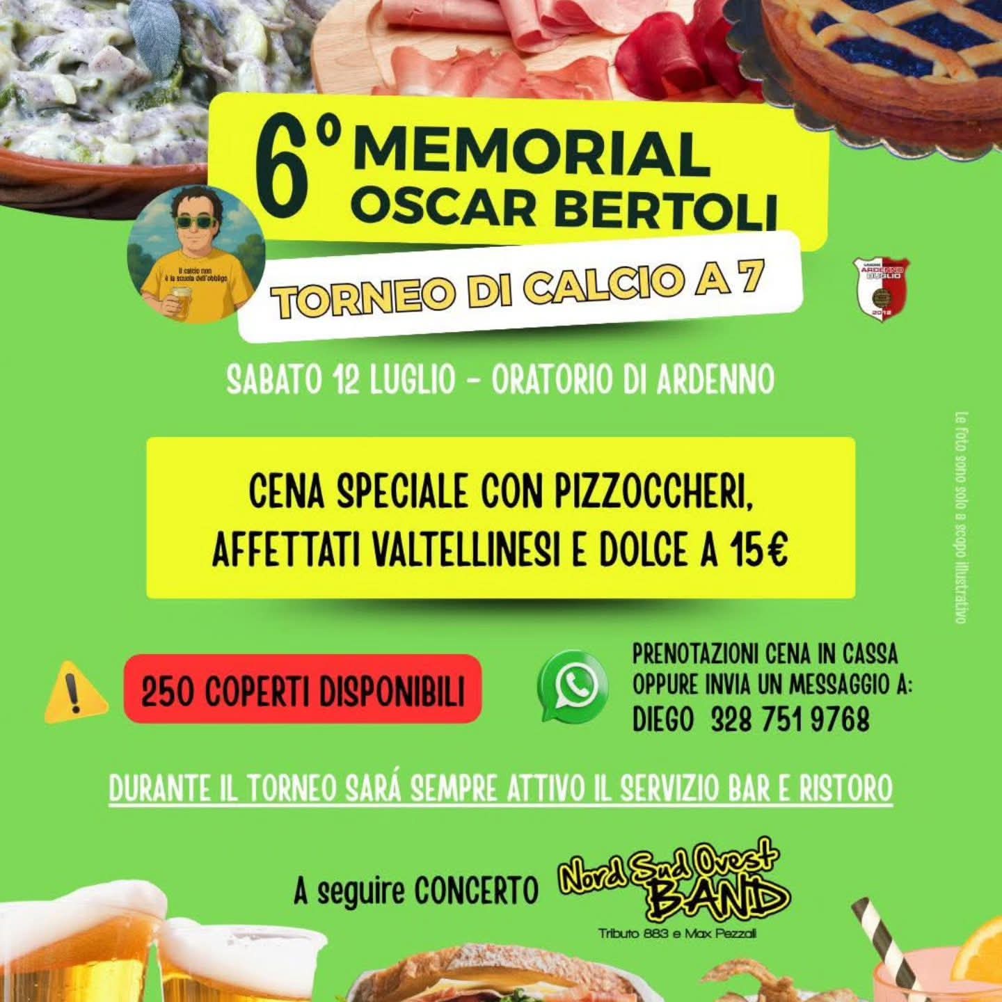 Torneo di calcio a 7 e cena aperta a tutti