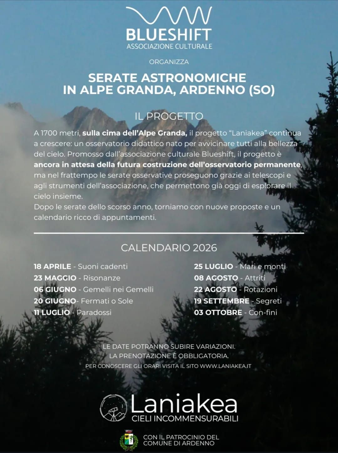 Serate astronomiche