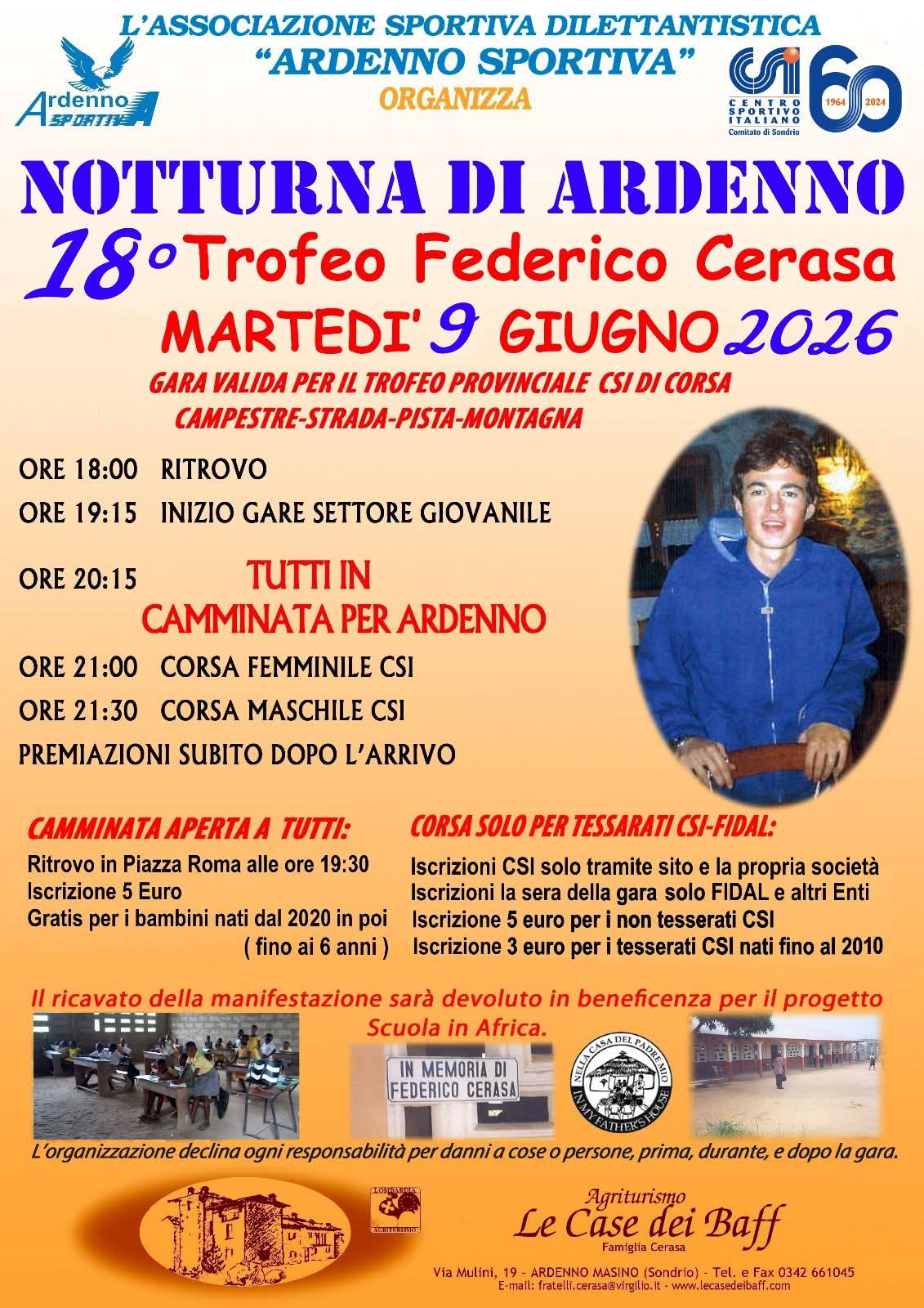 Gara notturna trofeo Federico Cerasa