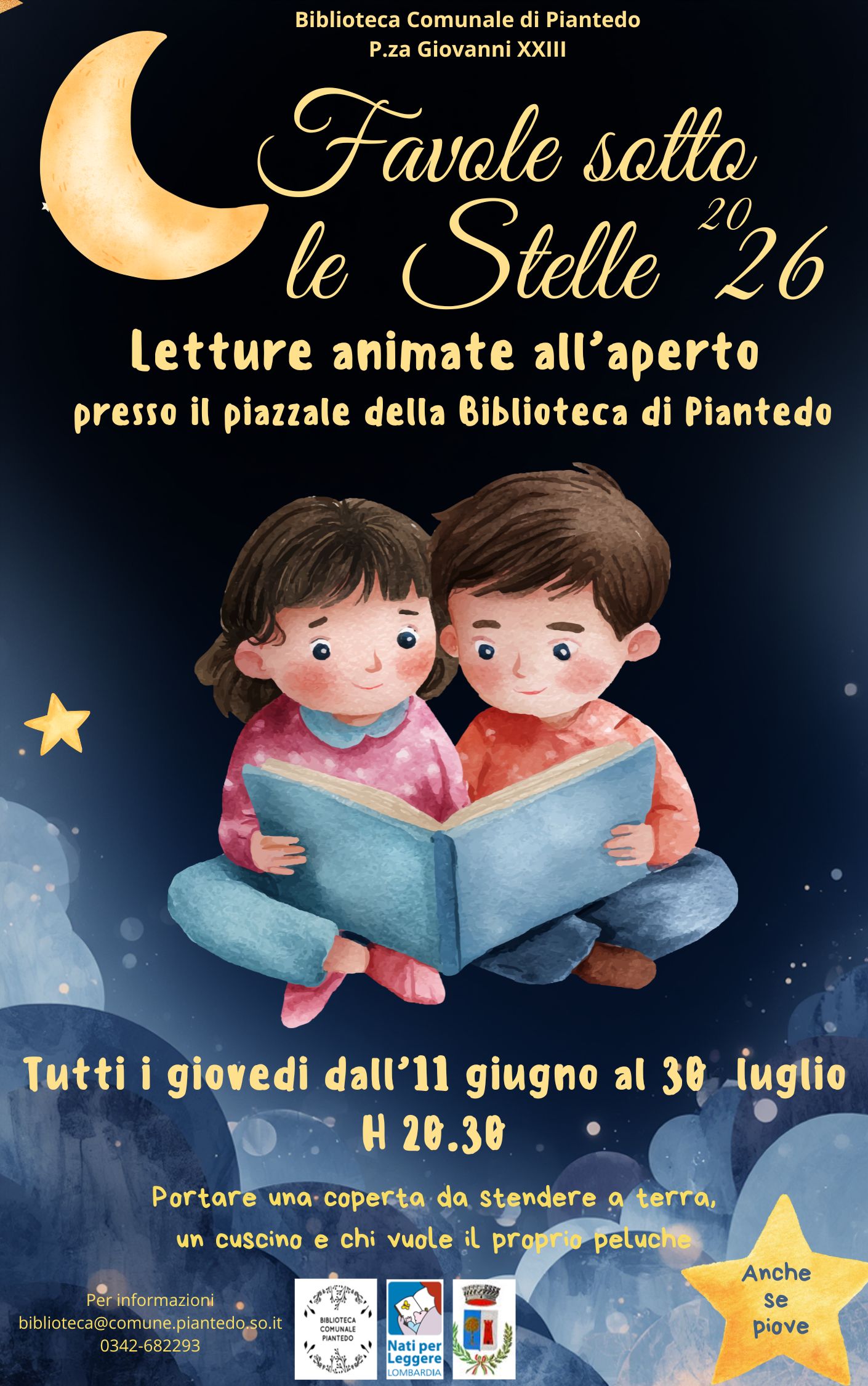Letture animate all’aperto con la biblioteca di Piantedo