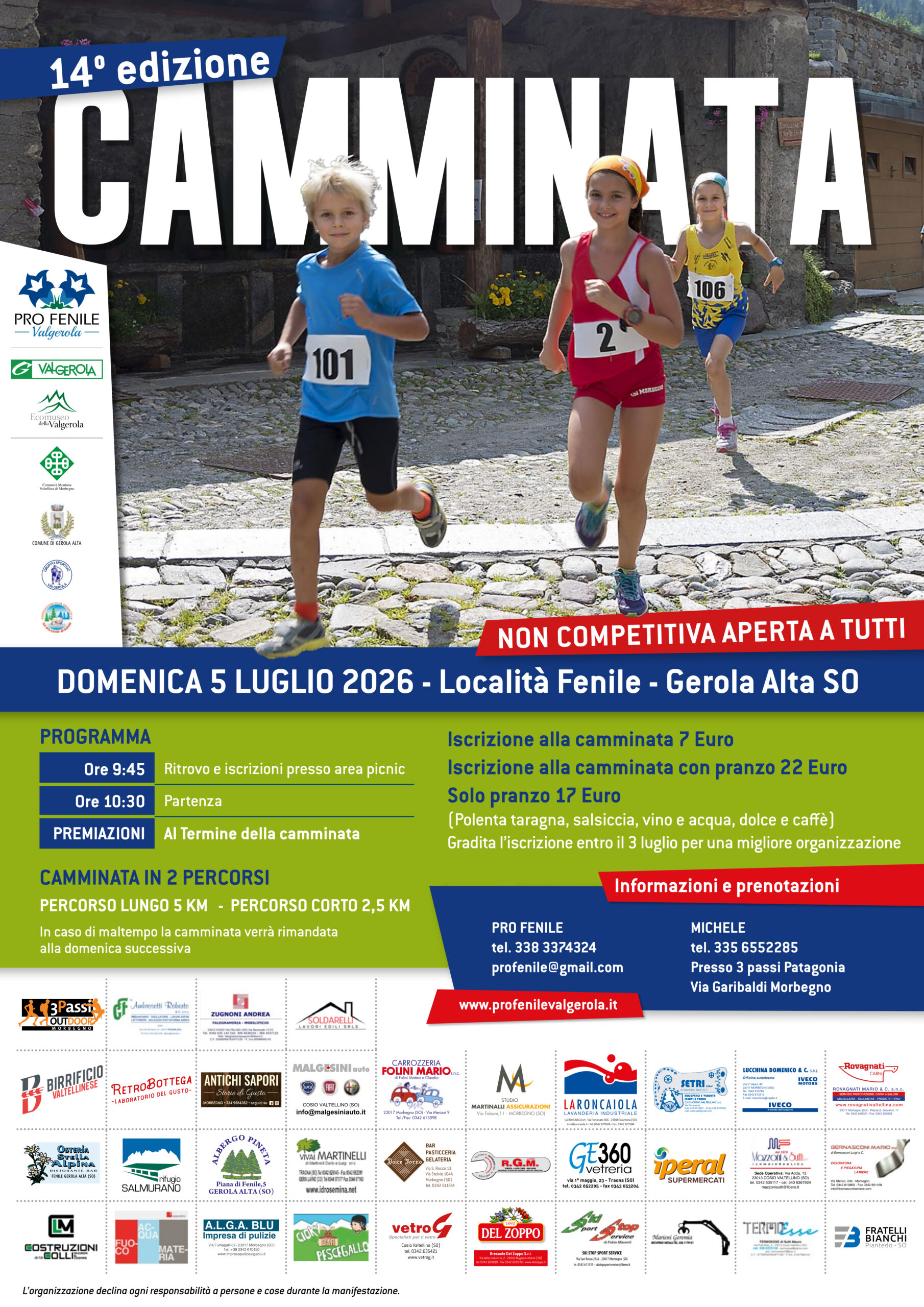 Camminata non competitiva aperta a tutti
