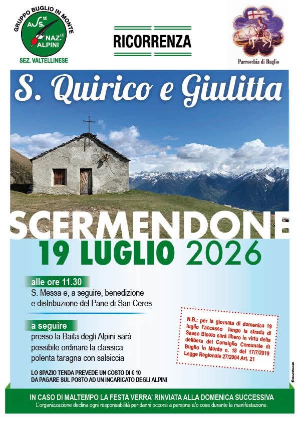 Festa di S.Quirico e Giulitta a Scermendone