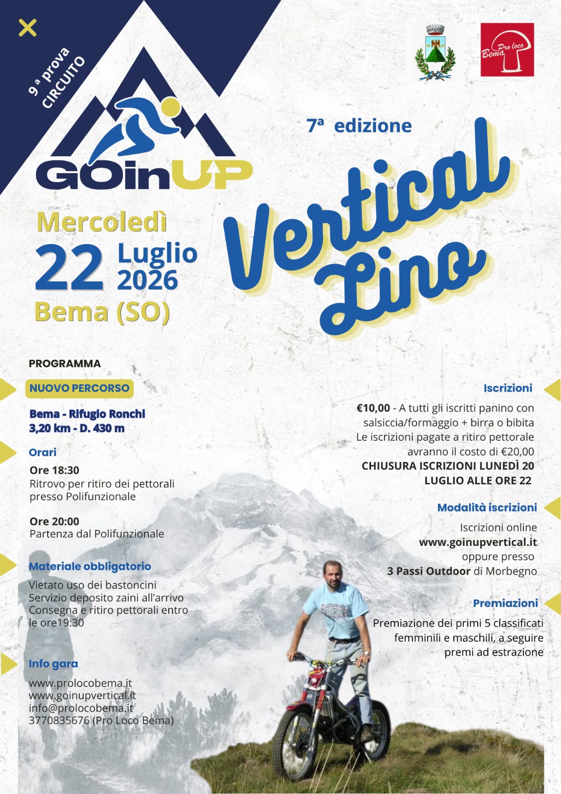 Gara vertical notturna a scopo benefico