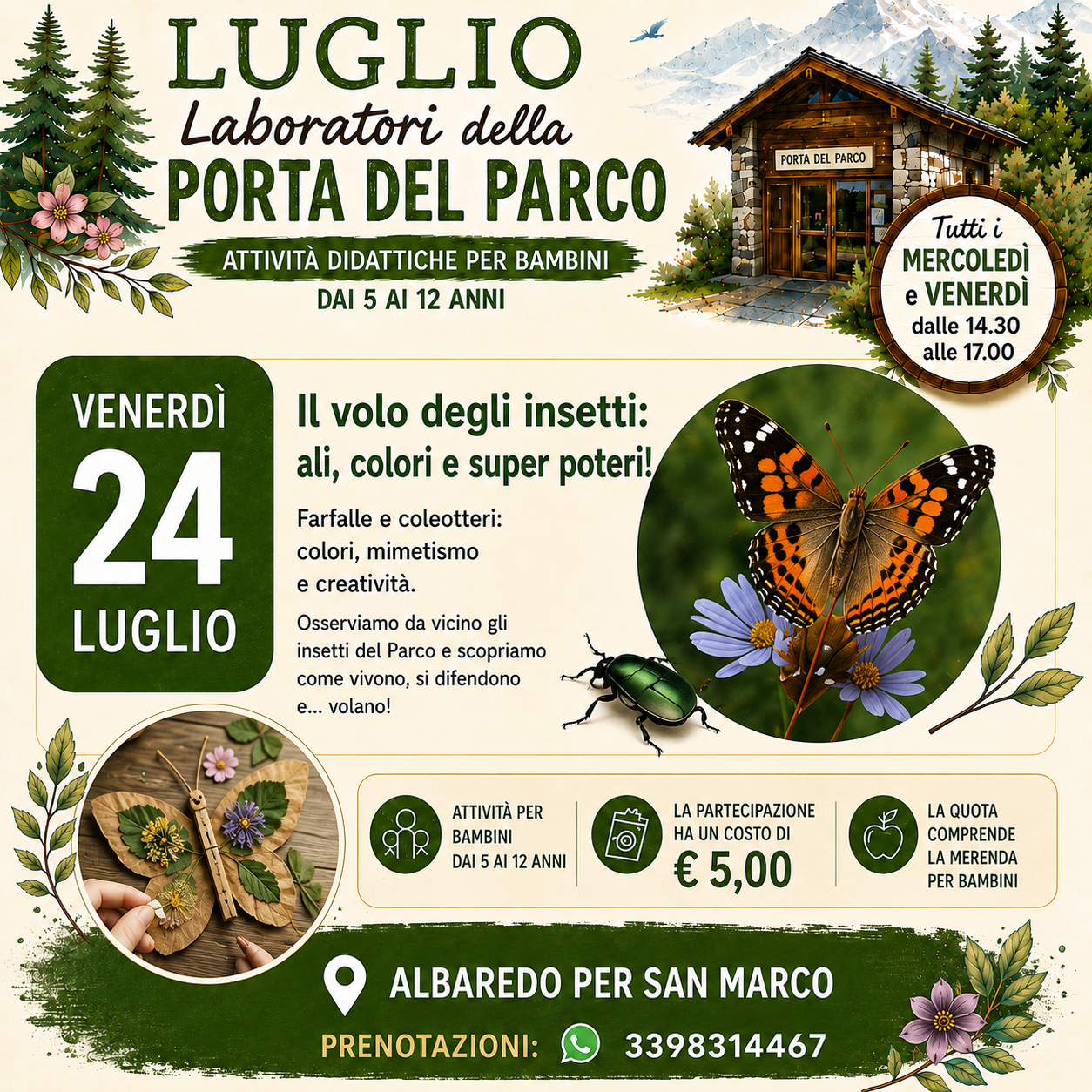 Laboratori per bambini ad Albaredo