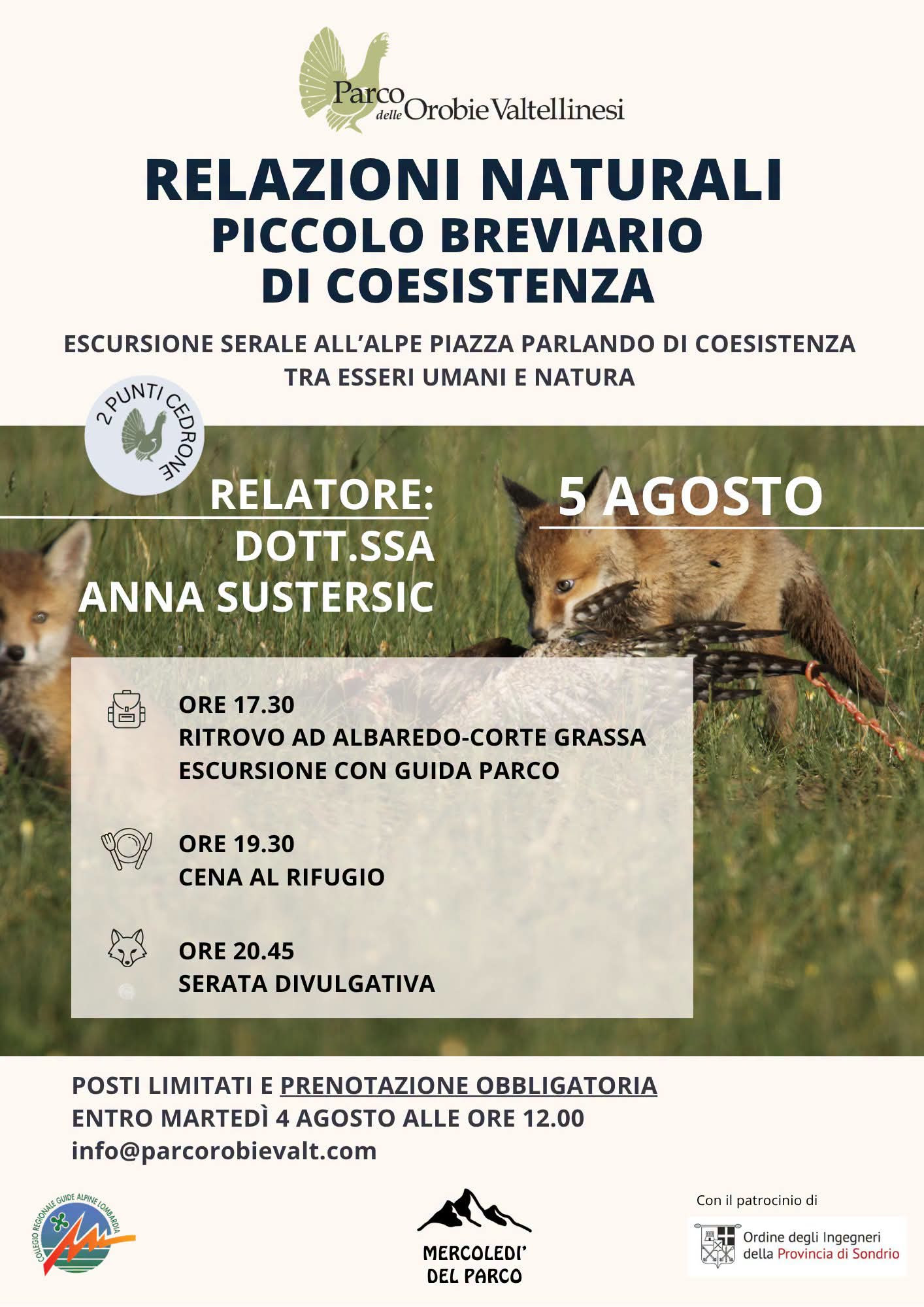 Escursione serale all'Alpe Piazza con le guide del Parco