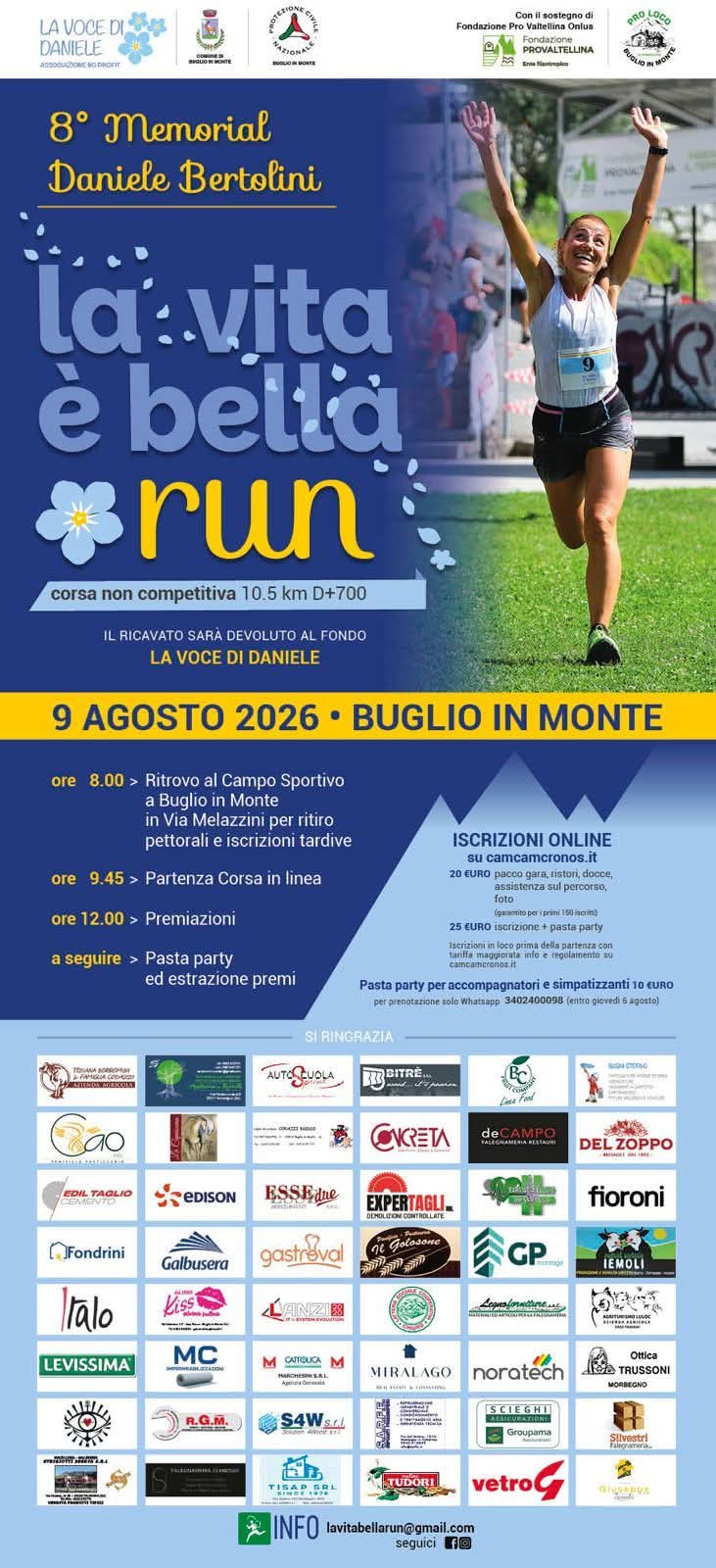 la vita è bella run - Buglio in monte