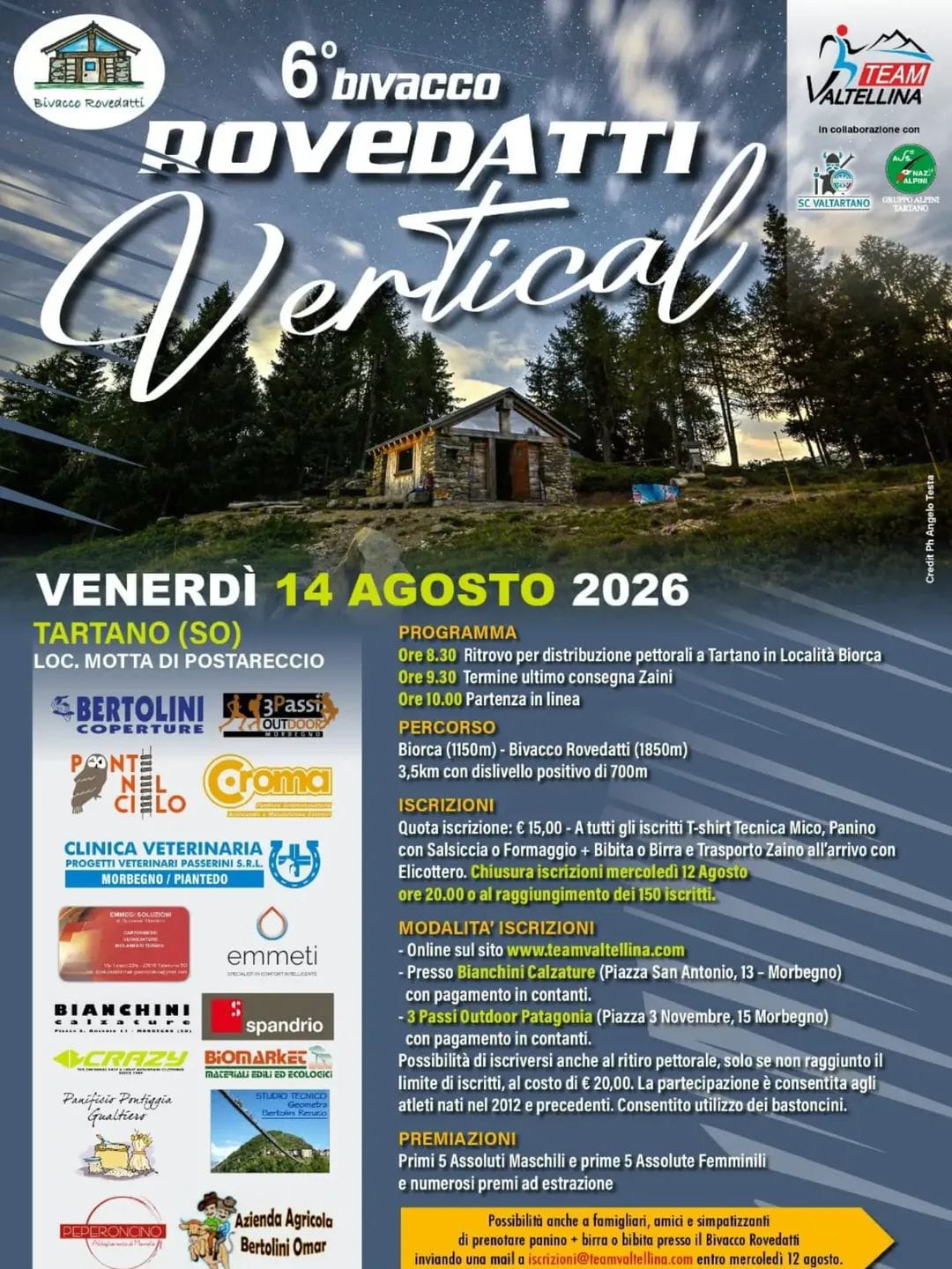 Corsa in montagna in Val Tartano 