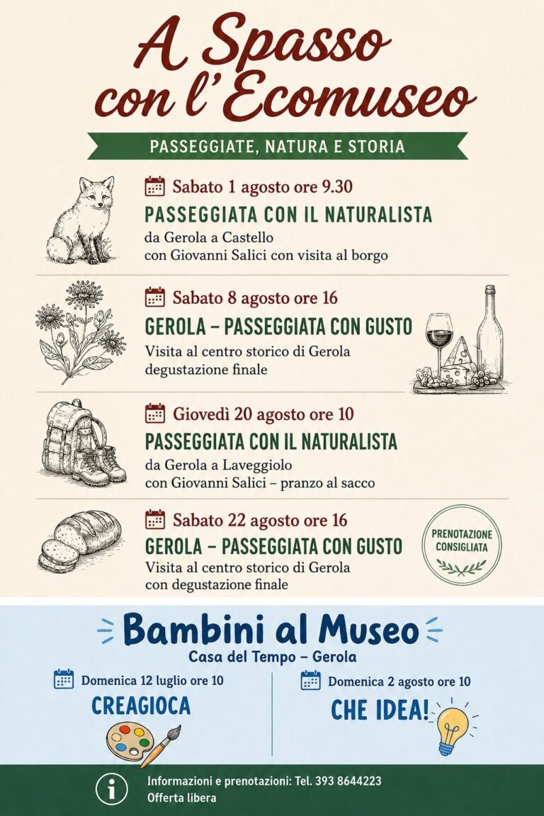 Agosto con l'Ecomuseo Val Gerola