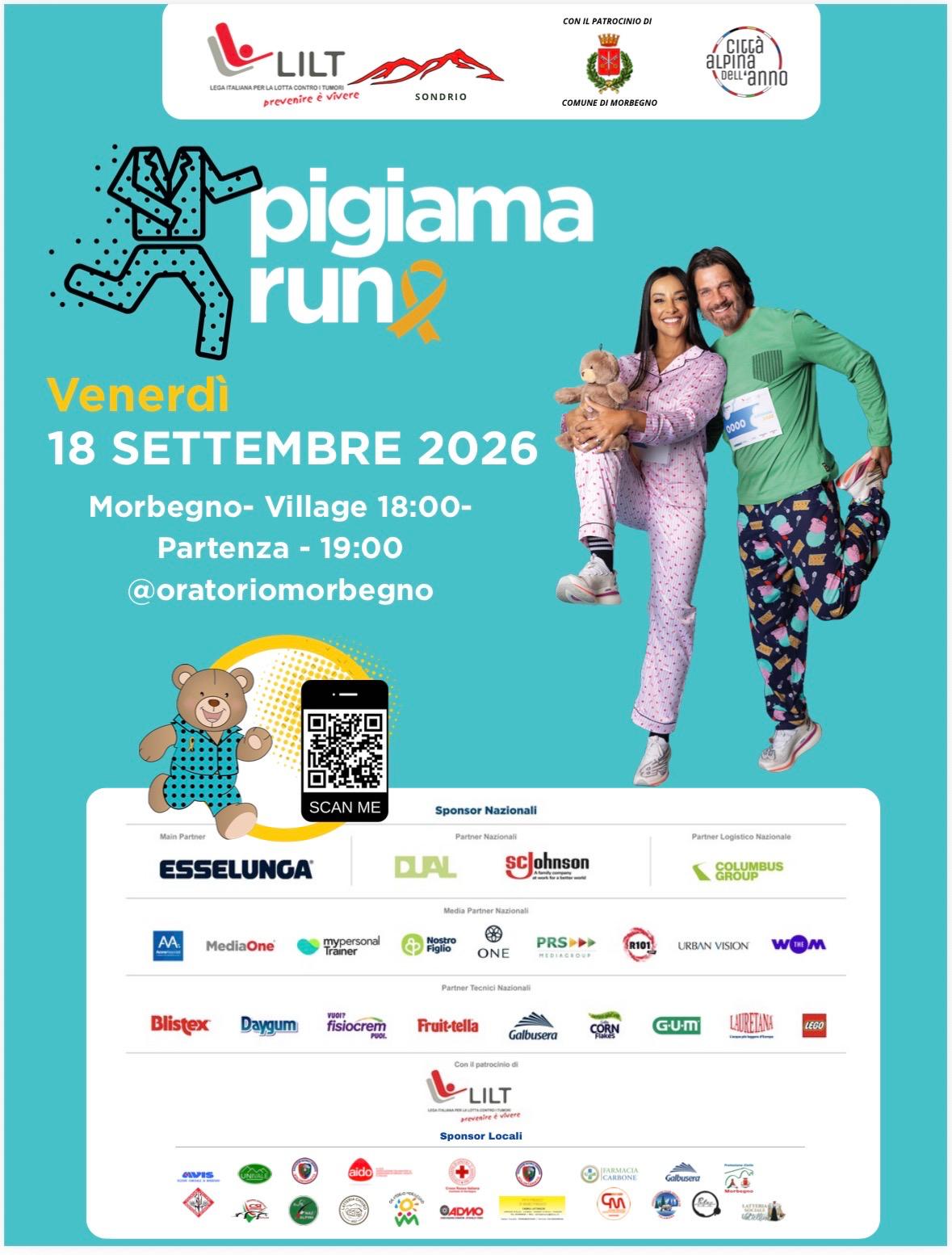 camminata in pigiama a sostegno dei bambini malati di tumore.