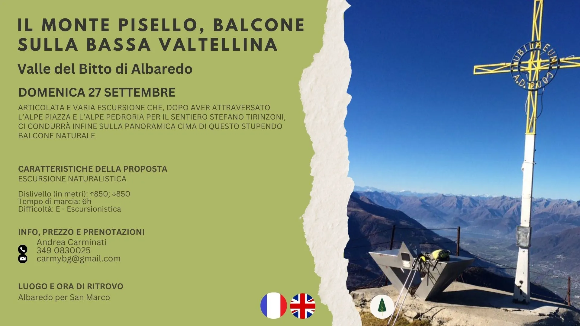 Escursione guidata nella Valle del Bitto di Albaredo