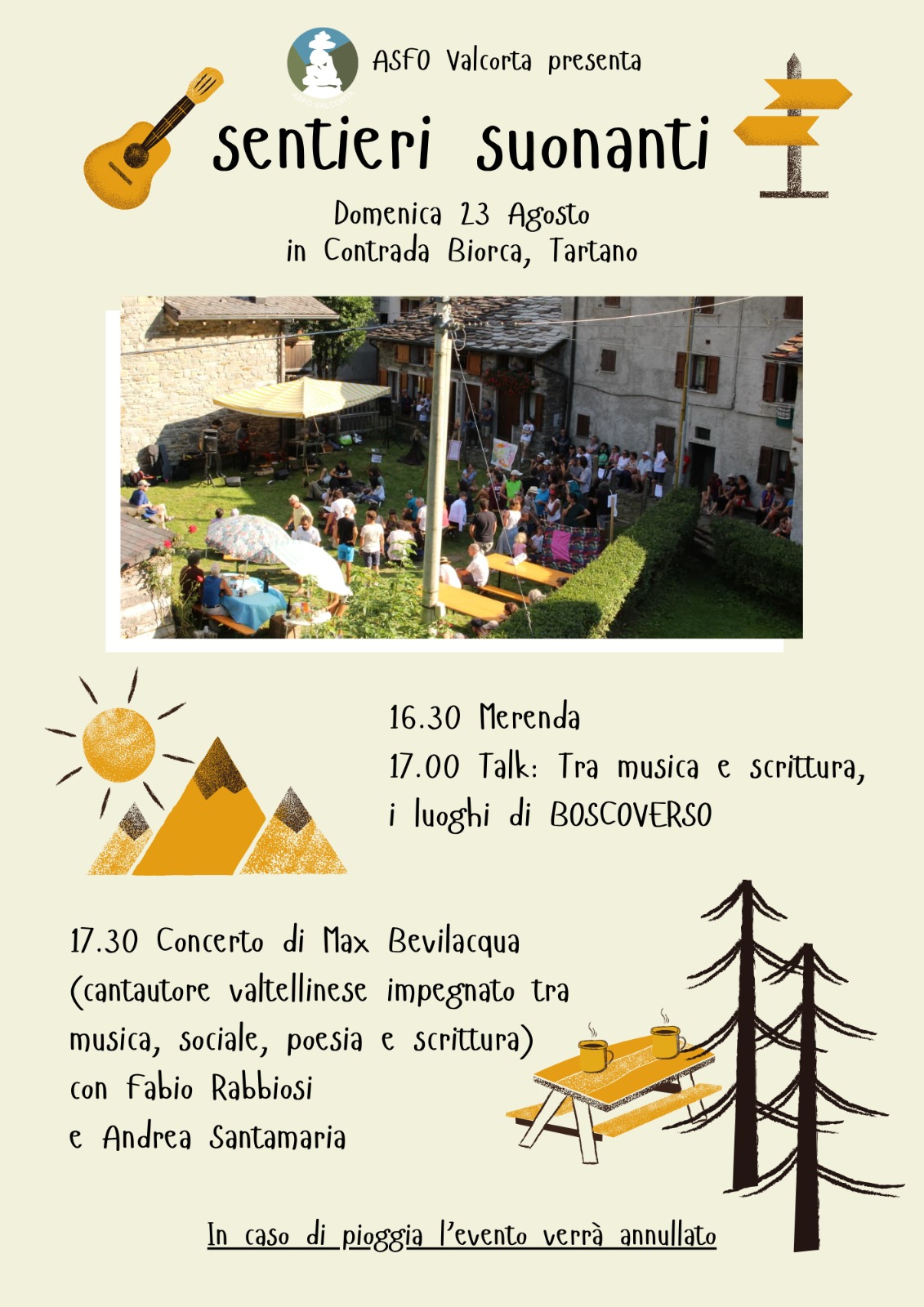 Passeggiata e concerto con Max Bevilacqua