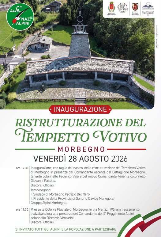 Inaugurazione del Tempietto votivo dopo la ristrutturazione