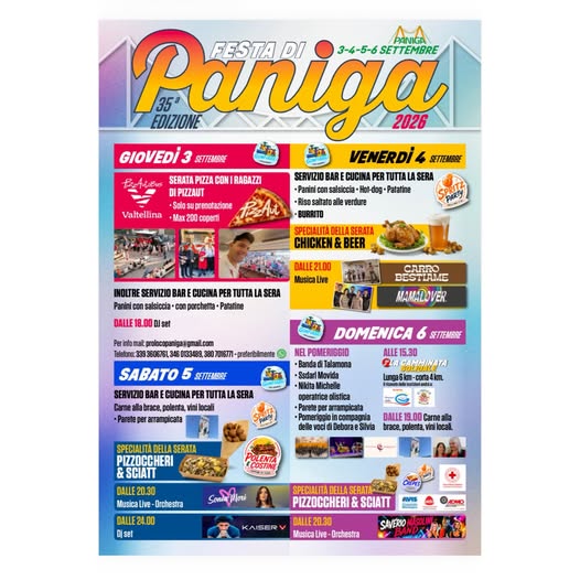 Tradizionale festa di Paniga