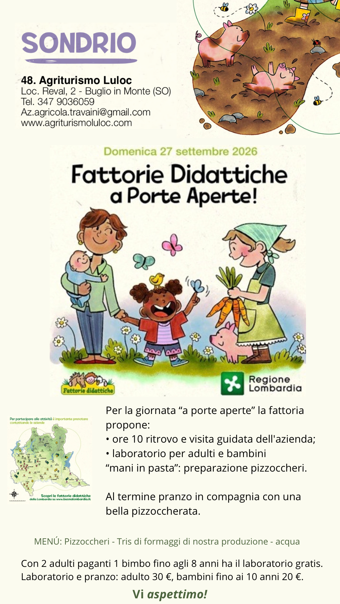 Fattoria didattica all'agriturismo Luloc