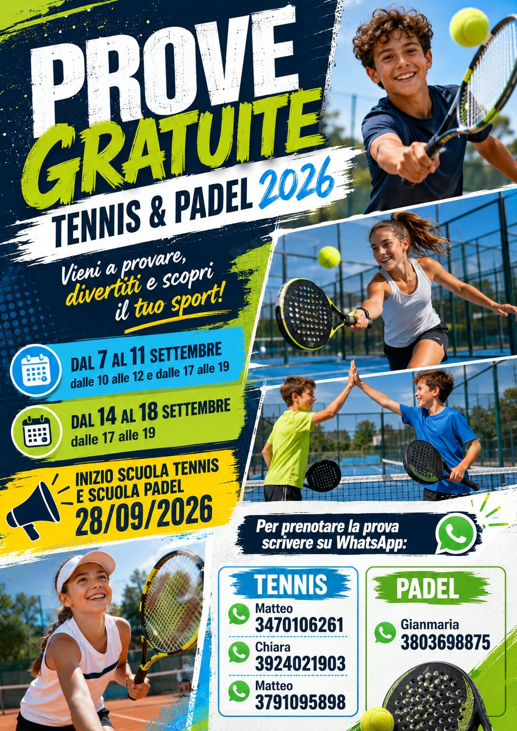 Prove tennis e padel